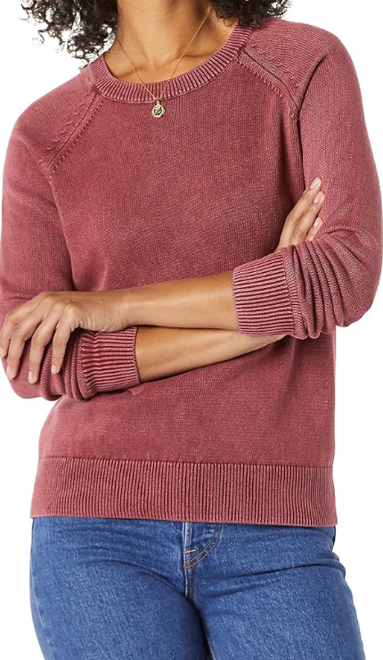 Women's Mineral Wash Crewneck Sweatshirt Sweater